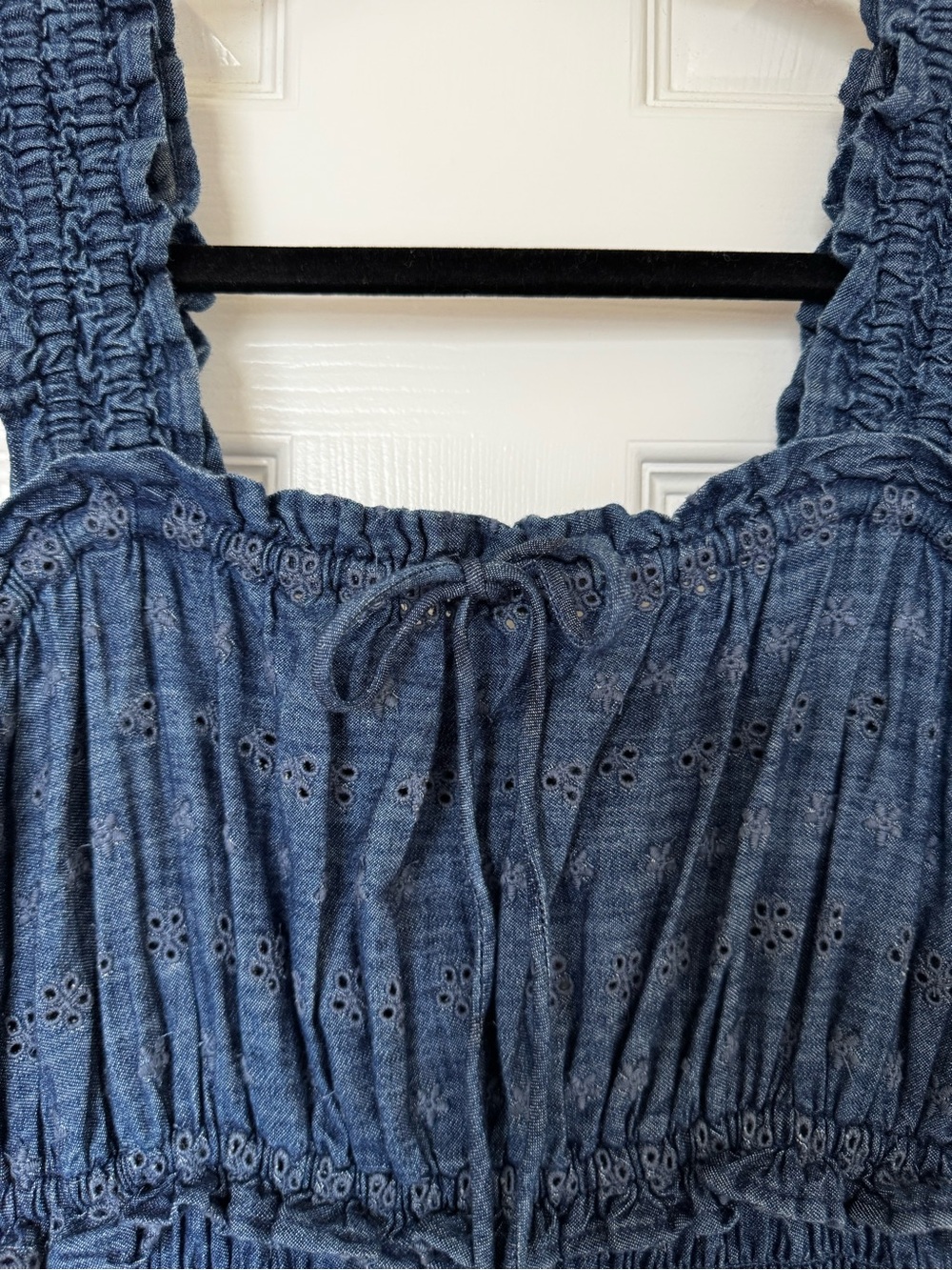 Gap x DÔEN Eyelet Denim Maxi Dress - Picture 4 of 7